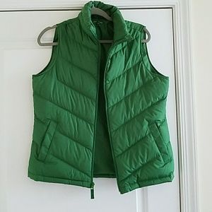 Lands End Green Vest
